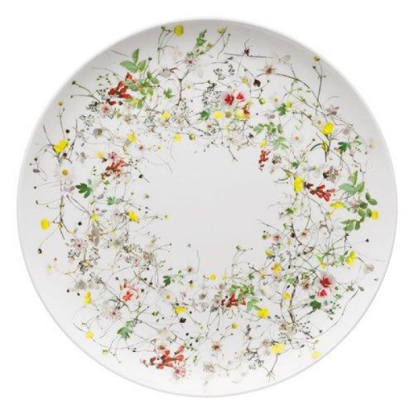 Assiette ronde fleurie compatible avec Glace8.