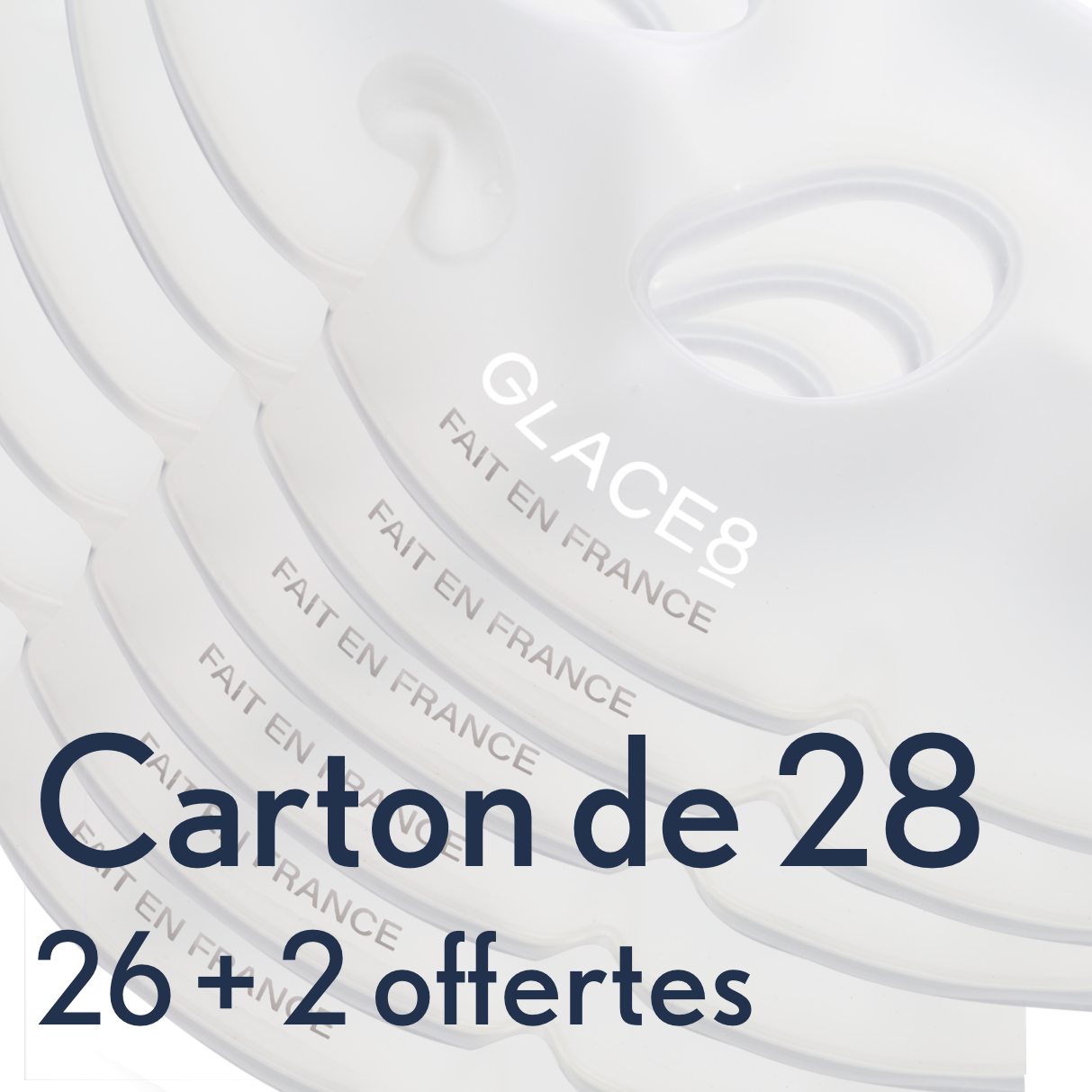 Carton professionnel de 28 assiettes Glace8®