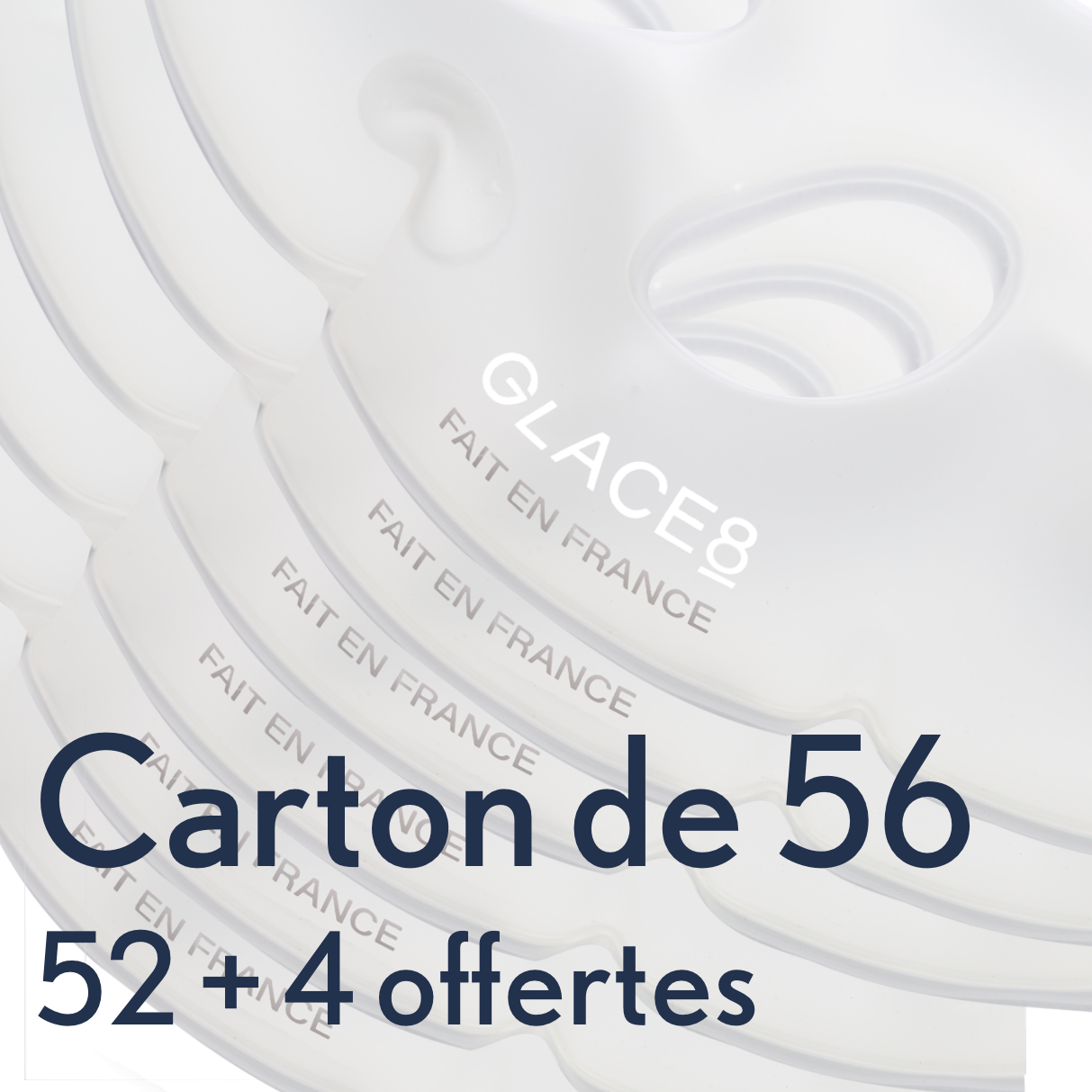 Carton professionnel de 56 assiettes Glace8®