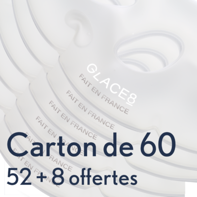 Assiettes à huîtres réfrigérantes Glace8® - lot de 52 + 8 offertes (sans packaging)