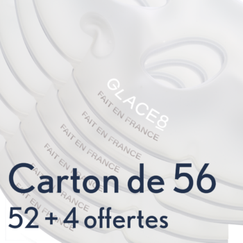 Assiettes à huîtres réfrigérantes Glace8® - lot de 52 + 4 offertes (sans packaging)